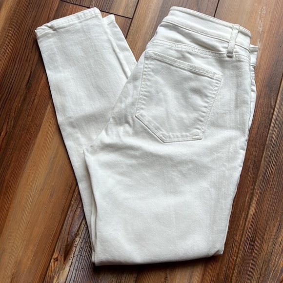 Loft curvy skinny white jeans size 0 - Picture 4 of 5